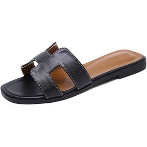Black H Sandals